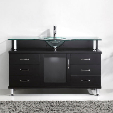 Image of Vincente 55" Single Bathroom Vanity MS-55-FG-ES