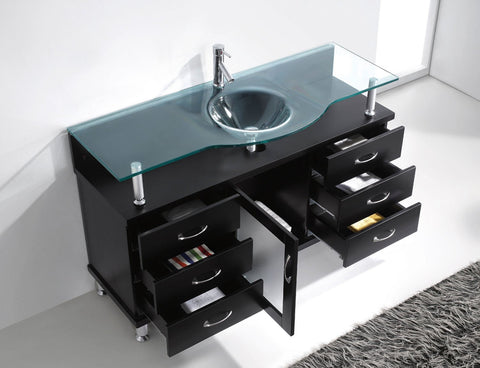 Image of Vincente 55" Single Bathroom Vanity MS-55-FG-ES