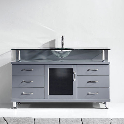 Image of Vincente 55" Single Bathroom Vanity MS-55-FG-ES