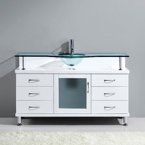 Image of Vincente 55" Single Bathroom Vanity MS-55-FG-ES