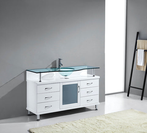 Image of Vincente 55" Single Bathroom Vanity MS-55-FG-ES