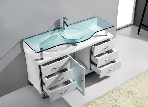 Image of Vincente 55" Single Bathroom Vanity MS-55-FG-ES