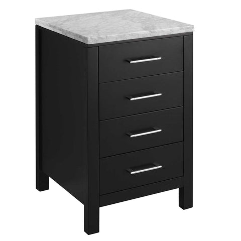 Image of Vincente Rocco 59" Double Bathroom Vanity in Espresso with Marble Top and Sink MDC-2120-WM-ES