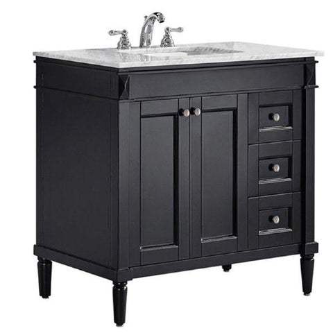 Image of Vinnova Catania 36" Contemporary Espresso Single Sink Vanity 715036-ES-CA-NM