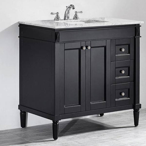 Image of Vinnova Catania 36" Contemporary Espresso Single Sink Vanity 715036-ES-CA-NM