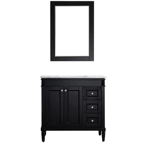 Image of Vinnova Catania 36" Contemporary Espresso Single Sink Vanity Set