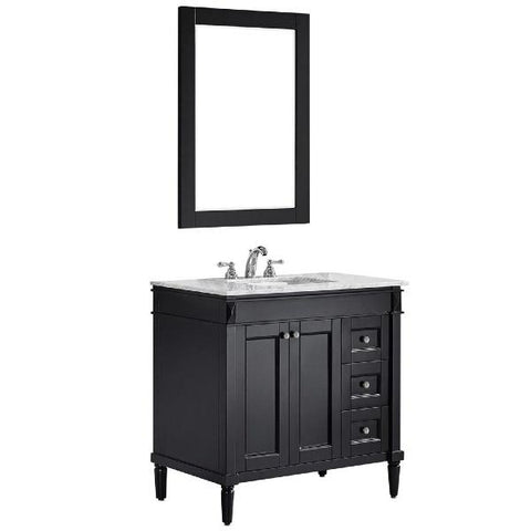 Image of Vinnova Catania 36" Contemporary Espresso Single Sink Vanity Set