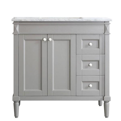 Image of Vinnova Catania 36" Contemporary Grey Single Sink Vanity