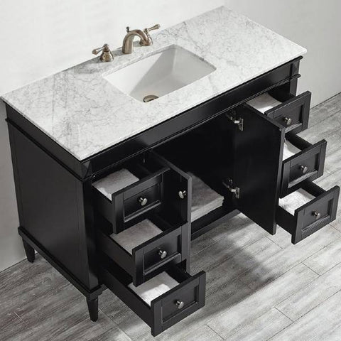 Image of Vinnova Catania 48" Contemporary Espresso Single Sink Vanity 715048-ES-CA-NM