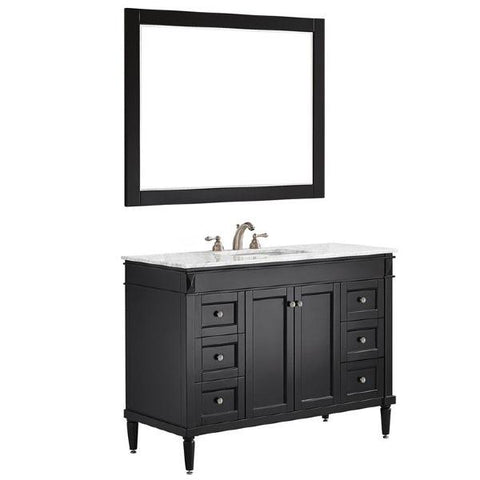 Image of Vinnova Catania 48" Contemporary Espresso Single Sink Vanity Set 715048-ES-CA 715048-ES-CA