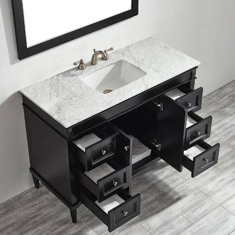 Image of Vinnova Catania 48" Contemporary Espresso Single Sink Vanity Set 715048-ES-CA 715048-ES-CA