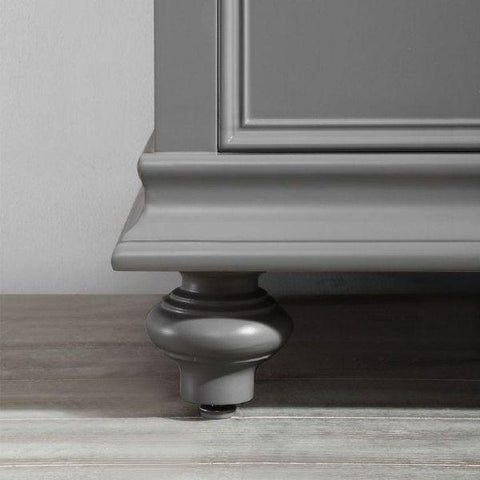 Image of Vinnova Charlotte 36" Transitional Grey Vanity Set 735036-GR-CQS 735036-GR-CQS