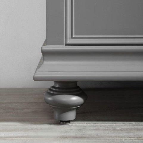 Image of Vinnova Charlotte 36" Transitional Grey Vanity with Carrara White Composite Stone 735036-GR-CQS-NM