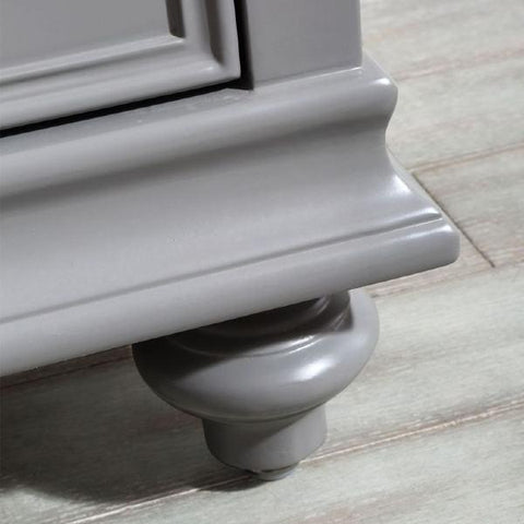 Image of Vinnova Charlotte 72" Transitional Grey Double Sink Vanity 735072-GR-CQS-NM 735072-GR-CQS-NM