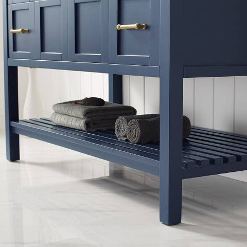 Image of Vinnova Florence 48" Transitional Royal Blue Single Sink Vanity 713048-RB-CA-NM 713048-RB-CA-NM