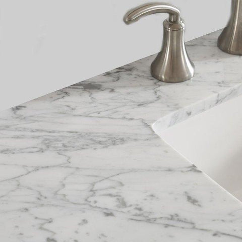 Image of Vinnova Florence 60" Transitional Grey Double Sink Vanity 713060-GR-CA-NM