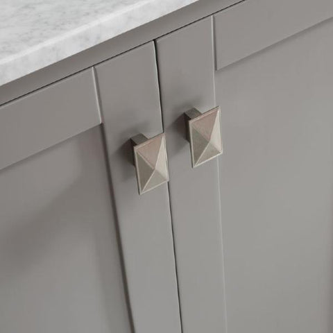 Image of Vinnova Gela 48" Modern Grey Single Sink Vanity w/ Carrara Marble Countertop