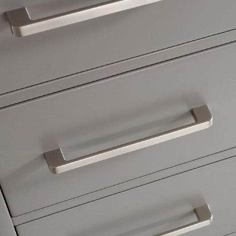 Image of Vinnova Gela 60" Modern Grey Double Sink Vanity w/ Carrara Marble Countertop