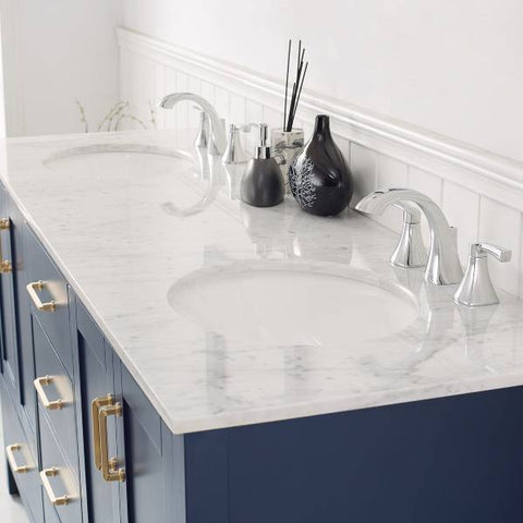 Image of Vinnova Gela 72" Modern Royal Blue Double Sink Vanity 723072-RB-CA-NM