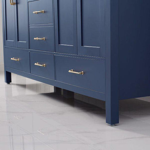 Image of Vinnova Gela 72" Modern Royal Blue Double Sink Vanity Set 723072-RB-CA 723072-RB-CA