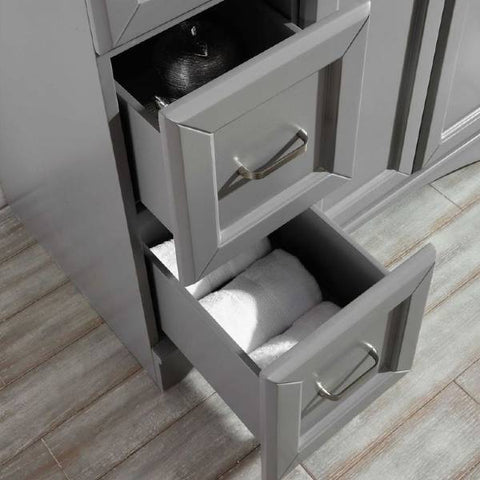 Image of Vinnova Naples 72" Transitional Grey Double Sink Vanity 710072-GR-CA-NM