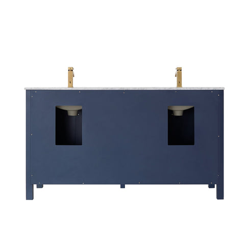Image of Vinnova Shannon 60" Double Vanity Set in Royal Blue 785060M-RB-WS