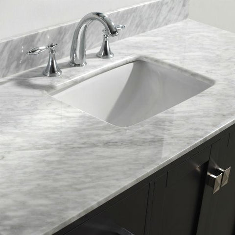 Image of Virtu Caroline Ave 48 Espresso Single Bathroom Vanity w/ White Top GS-50048 GS-50048-WMRO-ES-NM