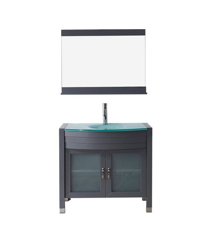 Image of Virtu USA Ava 36" Single Bathroom Vanity UM-3071-G-GR