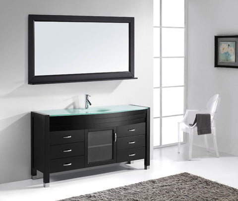 Image of Virtu USA Ava 61" Single Bathroom Vanity MS-5061-G-ES
