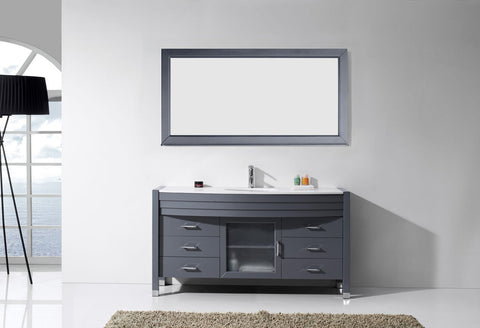 Image of Virtu USA Ava 61" Single Bathroom Vanity MS-5061-G-ES