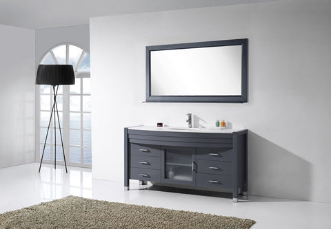 Image of Virtu USA Ava 61" Single Bathroom Vanity MS-5061-G-ES