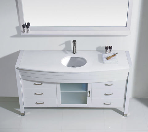 Image of Virtu USA Ava 61" Single Bathroom Vanity MS-5061-G-ES