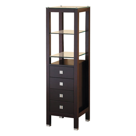Image of Virtu USA Cailey 16" Linen Cabinet in Espresso MDC-489-ES