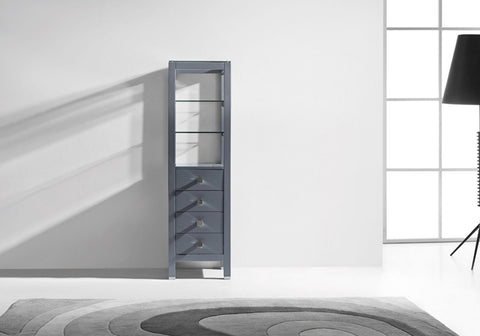 Image of Virtu USA Cailey 16" Linen Cabinet in Espresso MDC-489-ES