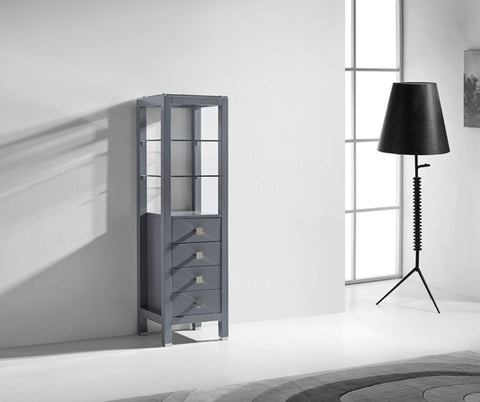 Image of Virtu USA Cailey 16" Linen Cabinet in Espresso MDC-489-ES