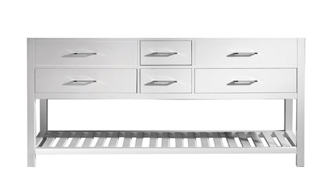 Image of Virtu USA Caroline Estate 72" Cabinet Only MD-2272-CAB-WH