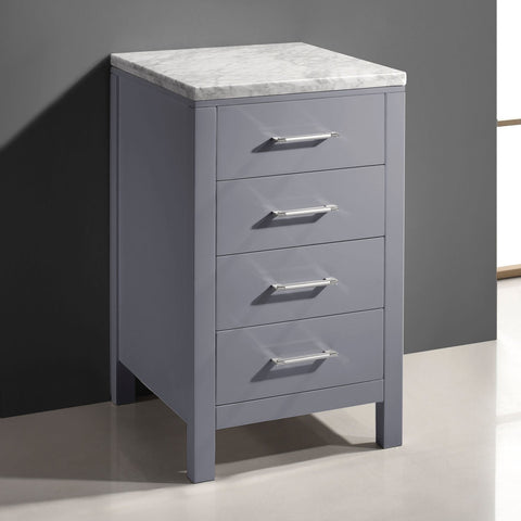 Image of Virtu USA Caroline Parkway 20" Side Cabinet MDC-2120-WM-GR