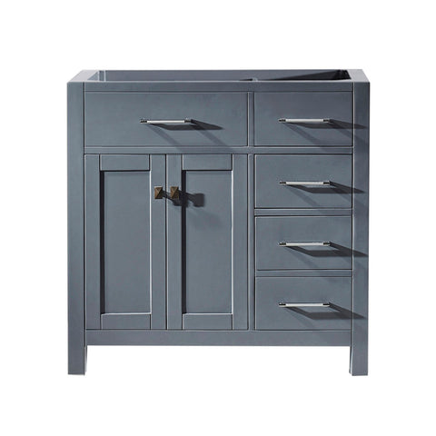 Image of Virtu USA Caroline Parkway 36" Cabinet Only - Right Offset MS-2136R-CAB-CG