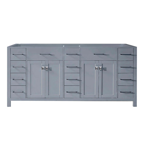 Image of Virtu USA Caroline Parkway 72" Cabinet Only MD-2172-CAB-GR