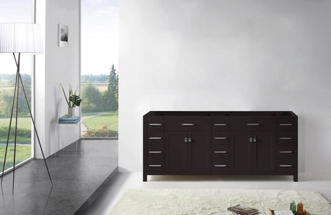 Image of Virtu USA Caroline Parkway 78" Cabinet Only MD-2178-CAB-ES