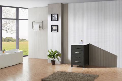 Image of Virtu USA Caroline Premium 18" Side Cabinet in Zebra Grey KSC-600-BG-ZG