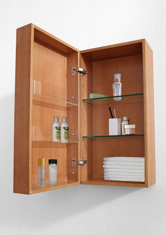 Image of Virtu USA Carvell 16" Linen Cabinet in Chestnut ESC-342-ES