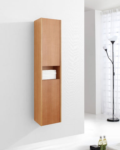 Image of Virtu USA Delmore 12" Linen Cabinet in Chestnut ESC-621-ES