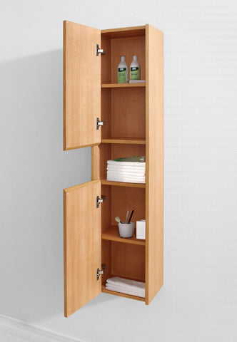 Image of Virtu USA Delmore 12" Linen Cabinet in Chestnut ESC-621-ES