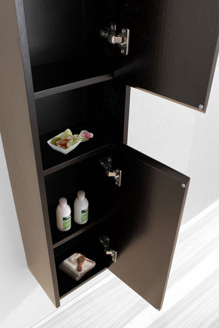 Image of Virtu USA Delmore 12" Linen Cabinet in Chestnut ESC-621-ES