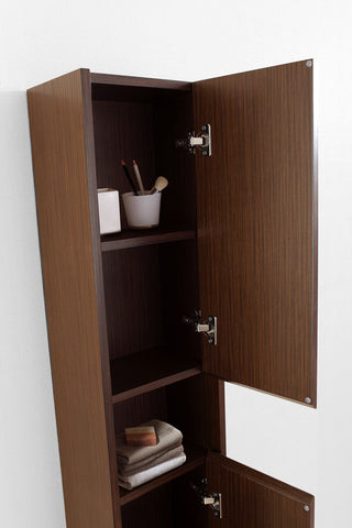 Image of Virtu USA Delmore 12" Linen Cabinet in Chestnut ESC-621-ES