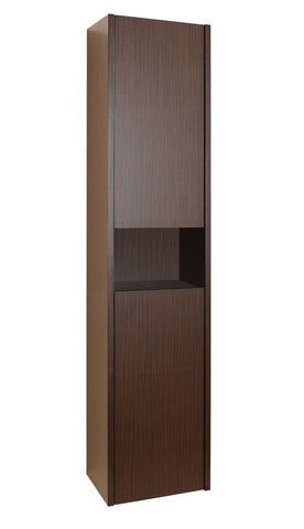 Image of Virtu USA Delmore 12" Linen Cabinet in Chestnut ESC-621-WA