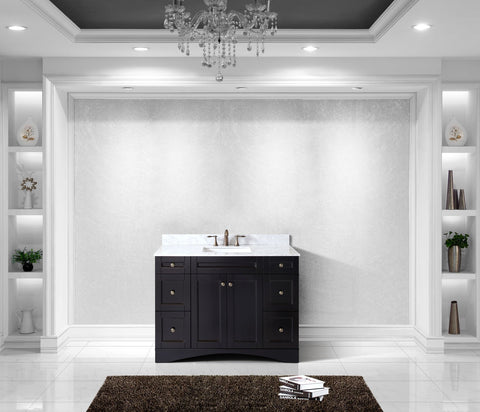 Image of Virtu USA Elise 48" Single Bathroom Vanity with Marble Top ES-32048-WMRO-GR