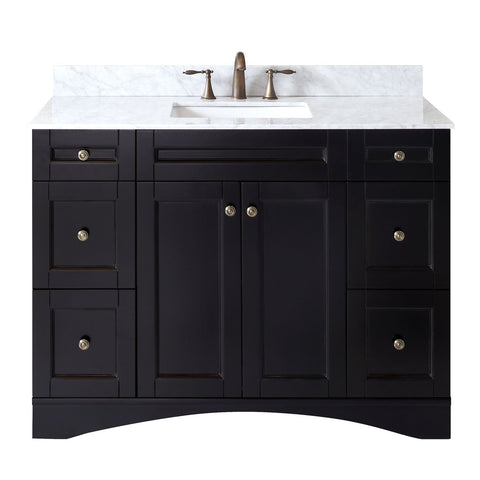 Image of Virtu USA Elise 48" Single Bathroom Vanity with Marble Top ES-32048-WMSQ-ES-NM