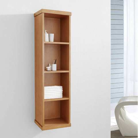 Image of Virtu USA Hewitt 12" Linen Cabinet in Chestnut ESC-504-ES